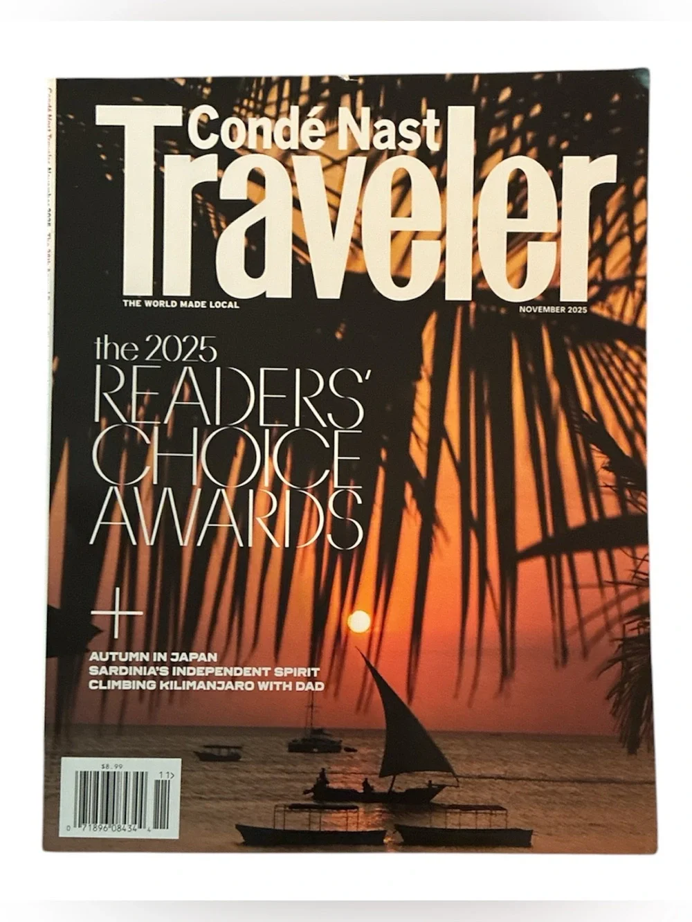 Conde Nast Traveler Magazine November 2025 The 2025 Readers' Choice Awards